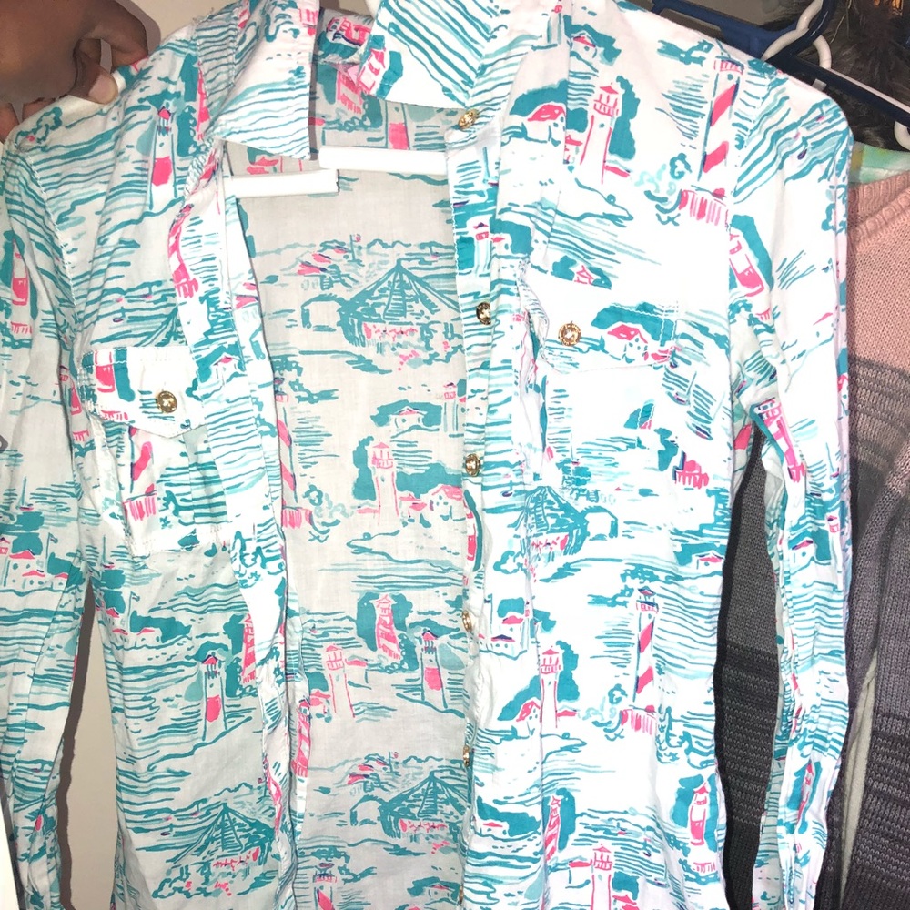 Lilly Pulitzer button up shirt